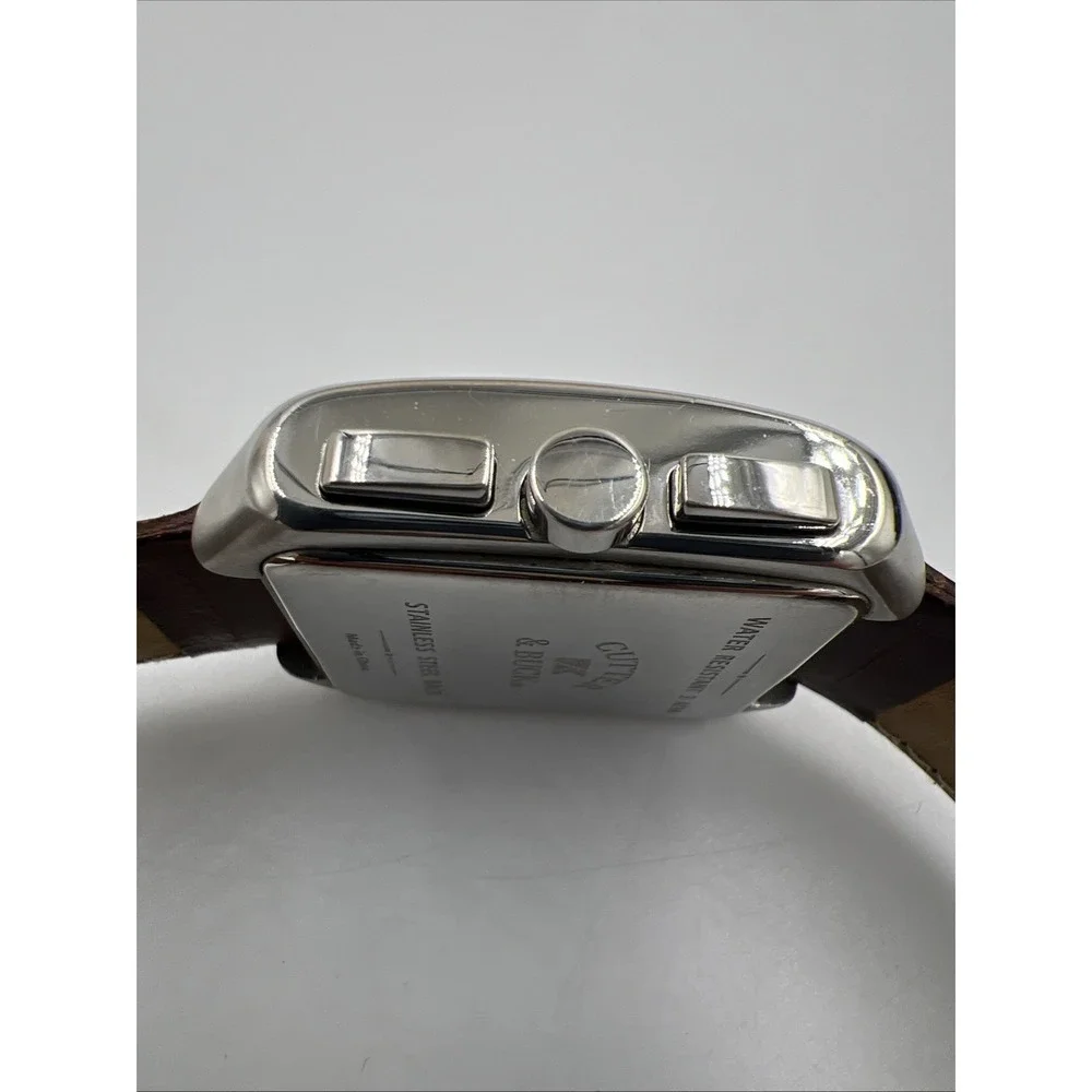 Cutter & Buck Chronograph Wristwatch Stainless Steel Back Leather Not Tested - Picture 13 of 16